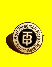 altes Abzeichen Sport  BERLINER TURNERSCHAFT KORPORATION 1863 emailliert  gebraucht kaufen  Ludwigslust