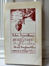 Silex Scintillans o poemas sagrados y eyaculaciones privadas 1968 fascimile, usado segunda mano  Embacar hacia Mexico