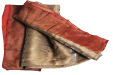 Brown sari silk for sale  Shipping to Ireland