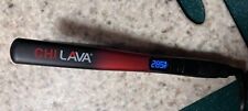 CHI Lava 1" Volcanic Ceramic Flat Iron Black/Red (GF8215), used for sale  Shipping to South Africa