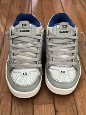 Sapatos de skate Globe Fusion calcinha chiclete masculina tamanho 10.5 azul prata cinza comprar usado  Enviando para Brazil
