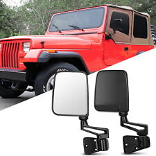 Espelhos laterais manuais preto L+R para 1987 1989 1990 1997 2001 2002 Jeep Wrangler Tj comprar usado  Enviando para Brazil