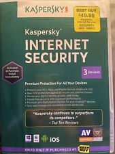 Kaspersky Lab Internet Security para PC MAC tabletas y teléfonos inteligentes 3 dispositivos  segunda mano  Embacar hacia Argentina