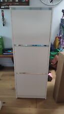 Ikea Shoe Storage/ Cabinet BISSA with 3 compartments White 49 × 28 x 135 cm for sale  HAYWARDS HEATH
