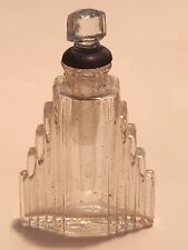 Figura de edificio Art Deco vintage botella de aroma de vidrio con Dauber de vidrio #1150, usado segunda mano  Embacar hacia Argentina