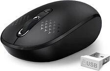 Mouse sem fio portátil, 2.4GHz silencioso com receptor USB, mouse USB óptico, usado comprar usado  Enviando para Brazil