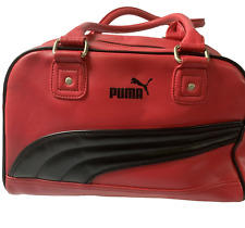 Bolsa de mão estilo boliche retrô Puma rosa preta logotipo academia esportiva, usado comprar usado  Enviando para Brazil