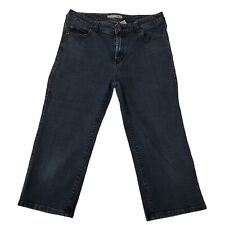 Chico's Platinum Jeans Womens 1 Medium 8 Crop Capri 32x22 Raleigh Stretch for sale  Shipping to South Africa