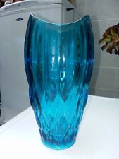 Blue glass vase for sale  Shipping to Ireland