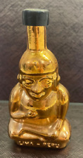Botella de Vidrio Color Cobre Figura Vintage Pisco Inca Lima Perú segunda mano  Embacar hacia Argentina
