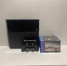 Consola y controlador de juegos negro Sony PlayStation 4 500 GB con lote de juegos de PS4, usado segunda mano  Embacar hacia Argentina