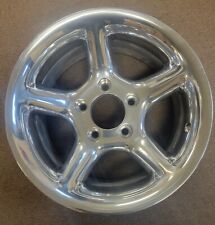 4 - 15x8 5x5 4"BS HALIBRAND 5 SPOKE POLISHED ALUMINUM WHEELS - FULL SET OF 4 GM, used for sale  Shipping to South Africa