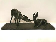 Scultura bronzo antilopi usato  Chiavari