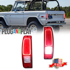 Par de lanternas traseiras de LED vermelhas para 1967-1972 Ford Truck F100/250/350 E100 E200 Bronco, usado comprar usado  Enviando para Brazil