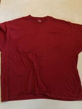 Used, Fruit of The Loom Shirt Men's 4XL 100% Cotton Red Basic Pocket Tee for sale  Shipping to South Africa