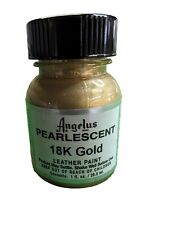 Pintura de cuero acrílico perlado Angelus - color oro 18k (1 oz) segunda mano  Embacar hacia Argentina