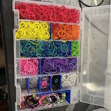 Coloridas bandas de telar de goma kit de fabricación de pulseras con clips en S segunda mano  Embacar hacia Argentina