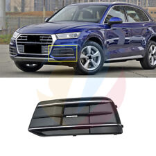 Used, Matte Black Left Front Bumper Foglight Grille Cover w/ Chrome For Audi Q5 18-20s for sale  Shipping to South Africa