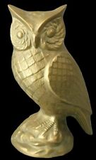 Estátua de bronze vintage coruja decoração boho para casa MCM 10 polegadas feltro comprar usado  Enviando para Brazil