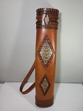 Rattlesnake Leather Back Quiver Traditional Archery Arrow Storage Carrying Case for sale  Shipping to South Africa