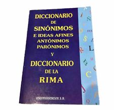 Diccionario Sinónimos, Antonimos, Parónimos: Diccionario de Rima segunda mano  Embacar hacia Argentina