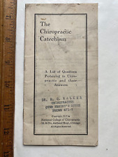 Chiropractic catechism. 1917 for sale  Conway