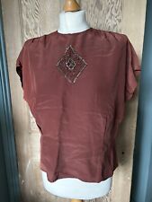 1940s brown blouse for sale  EXETER