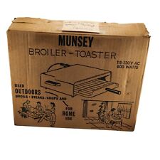Vintage 50s 60s Munsey Oven Toaster Aluminum Broiler Model #110 800 Watts USA for sale  Shipping to South Africa