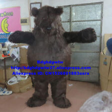 New Discounted Inventory Long Haired Brown Bear Mascot Clothing Set Clothing for sale  Shipping to South Africa