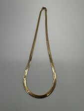 solid gold herringbone chain for sale  USA