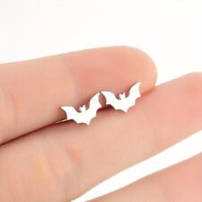 Fashion Stainless Steel Bat Animal Stud Earrings Men Women Party Jewelry Gift for sale  Shipping to South Africa