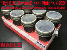 6.5L MARINE Diesel Pistons +.020 MAHLE Peninsular Max Marine (set/8) w/Rings for sale  Shipping to South Africa