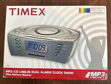 Timex T439S rádio despertador duplo, câmara de som multidireção soneca CD MP3 comprar usado  Enviando para Brazil