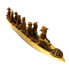 Wooden canoe figurines for sale  EASTBOURNE
