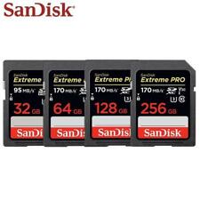 Cartão de memória SanDisk Extreme PRO 128GB 64GB 32GB UHS-3 U3 4K V30 SDXC 95/170 Mb comprar usado  Enviando para Brazil