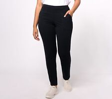 Sport Savvy Petite French Terry Straight Pants Black M New for sale  Shipping to South Africa