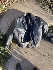 Vintage CHICAGO POLICE JACKET  LEATHER Motorcycle Jacket Men’s Size 46 official for sale  Schaumburg