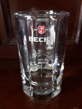 Becks Heavy Base Beer Mug Glass Stein Tankard 0.3l German Home Bar Pub for sale  Shipping to South Africa
