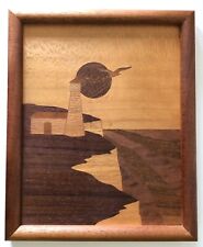 Vintage marquetry lighthouse for sale  Lombard