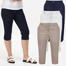 Ladies Capri Trouser Cropped Three Quarter Womens Holiday Cotton Summer Pants for sale  Shipping to South Africa