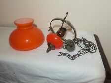 Superbe lustre orange, retro, luminaire, suspension, vintage, usado comprar usado  Enviando para Brazil