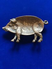 Vintage brass pig for sale  STONE