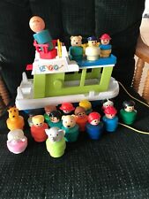 Barco casa feliz vintage Fisher Price Little People año 2009., usado segunda mano  Embacar hacia Argentina