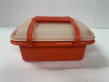 Tupperware Pack N conjunto de contêiner lancheira transporte - 1254 vermelho vintage comprar usado  Enviando para Brazil