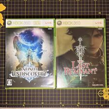 Lote de 2 Xbox 360 JP Import Infinite Undiscovery The Last Remnant Square Enix comprar usado  Enviando para Brazil