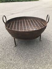 Used, Fire Pit Kadai bowl XL Kadai Fire Pit BBQ Wood Burner Garden Fire Pit 60cm for sale  Shipping to South Africa