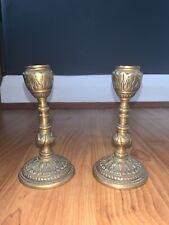 Pair brass candlestick for sale  COLNE