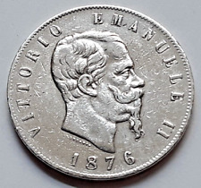 5 lire 1876 usato  Fiumicino