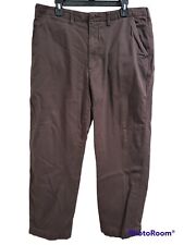 Cabela's Dark Brown Aged Khakis Heavy Flannel Lined Pants Men's Size 38 X 30 for sale  Shipping to South Africa