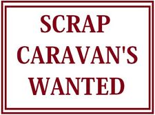 Scrap caravan. damp for sale  NOTTINGHAM